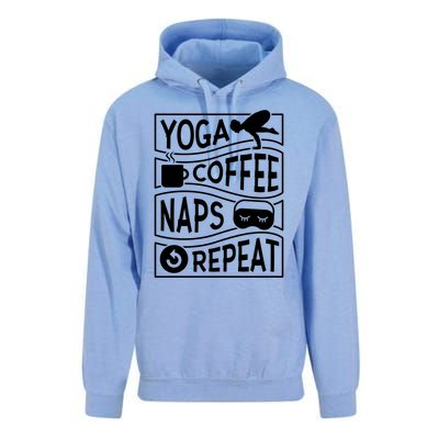 Yoga Coffee Naps Repeat I Like Coffee Who Loves Coffee Gift Unisex Surf Hoodie