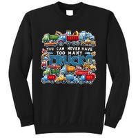 You Can Never Have Too Many Trucks Construction Trucks Boy Sweatshirt