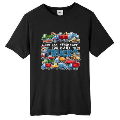 You Can Never Have Too Many Trucks Construction Trucks Boy Tall Fusion ChromaSoft Performance T-Shirt