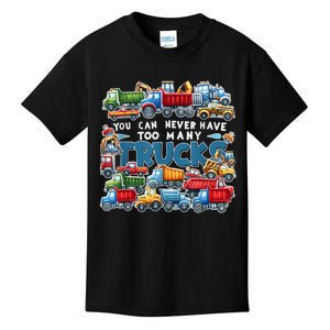 You Can Never Have Too Many Trucks Construction Trucks Boy Kids T-Shirt