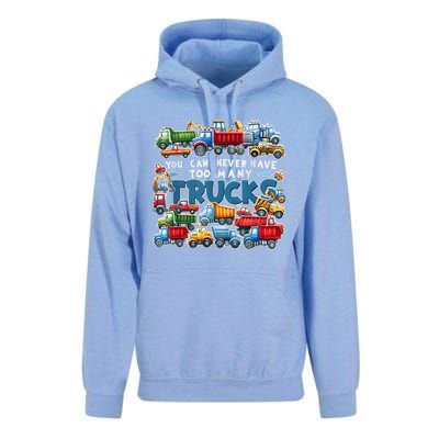 You Can Never Have Too Many Trucks Construction Trucks Boy Unisex Surf Hoodie