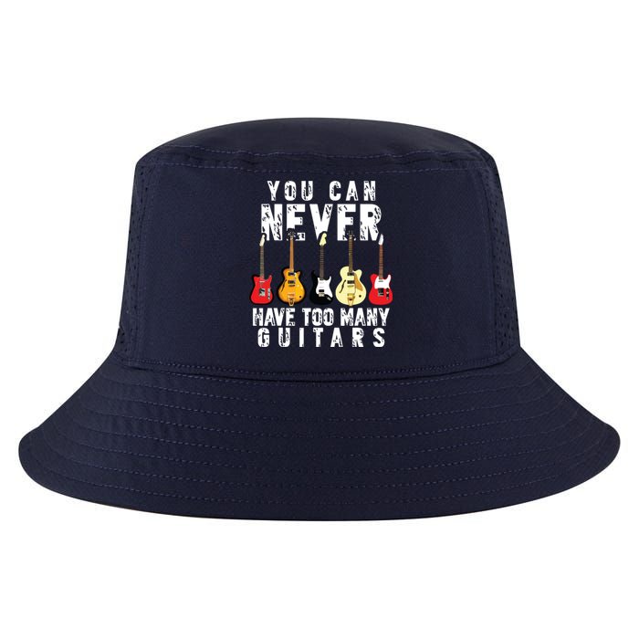 You Can Never Have Too Many Guitars Music Funny Gift Cool Comfort Performance Bucket Hat