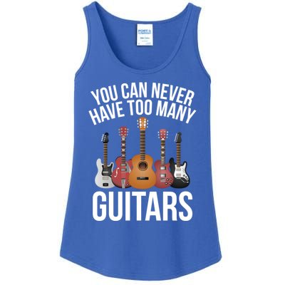 You Can Never Have Too Many Guitars Gift Cool Gift Ladies Essential Tank