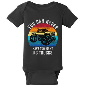 You Can Never Have Too Many Rc Trucks Remote Control Vehicle Baby Bodysuit