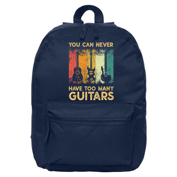 You Can Never Have Too Many Guitarss Music Funny Shirt 16 in Basic Backpack