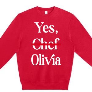 Yes Chef Olivia Premium Crewneck Sweatshirt