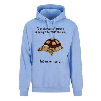 Your Chances Of Getting Killed By A Tortoise Are Low Unisex Surf Hoodie