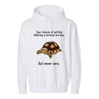 Your Chances Of Getting Killed By A Tortoise Are Low Garment-Dyed Fleece Hoodie