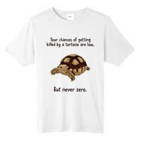 Your Chances Of Getting Killed By A Tortoise Are Low Tall Fusion ChromaSoft Performance T-Shirt