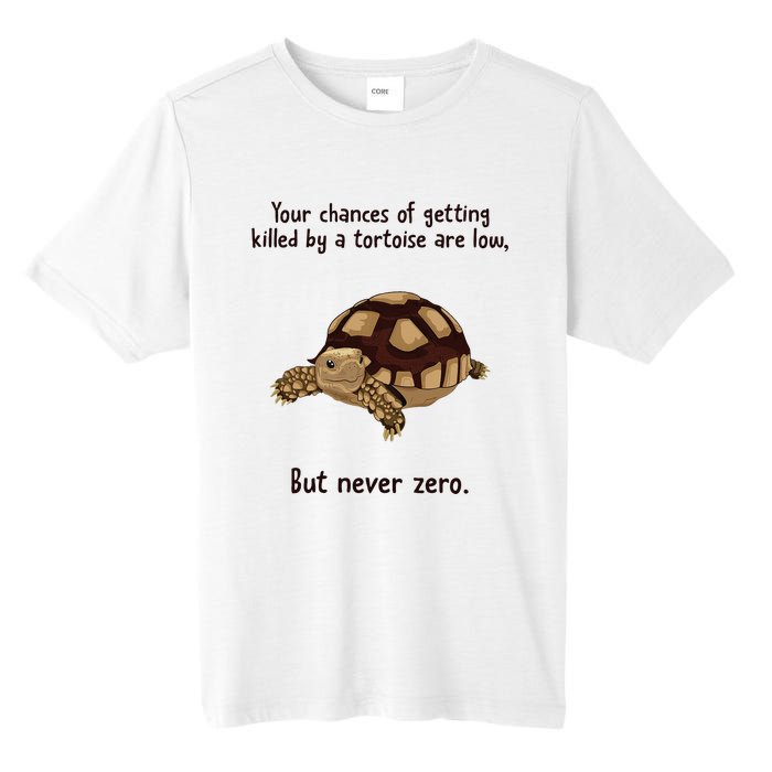 Your Chances Of Getting Killed By A Tortoise Are Low Tall Fusion ChromaSoft Performance T-Shirt