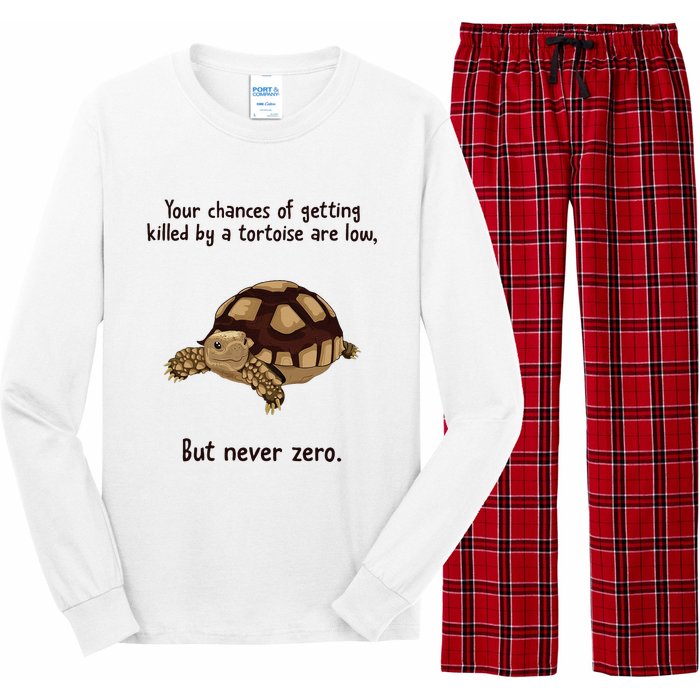 Your Chances Of Getting Killed By A Tortoise Are Low Long Sleeve Pajama Set