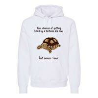 Your Chances Of Getting Killed By A Tortoise Are Low Premium Hoodie