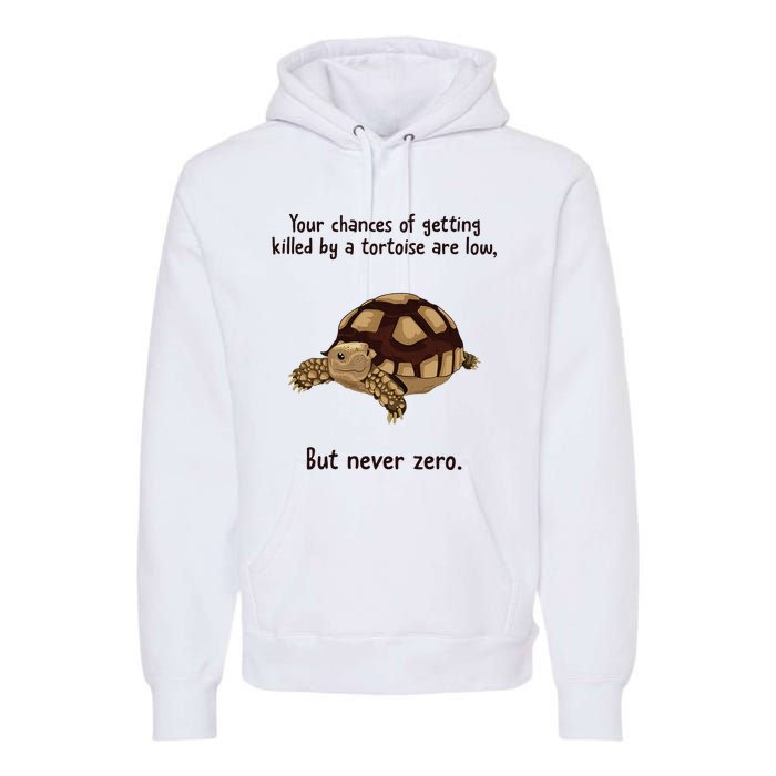 Your Chances Of Getting Killed By A Tortoise Are Low Premium Hoodie