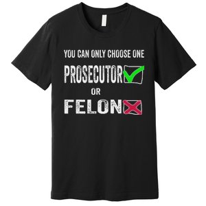 You Can Only Choose One Prosecutor Or Criminal Funny Voting Premium T-Shirt