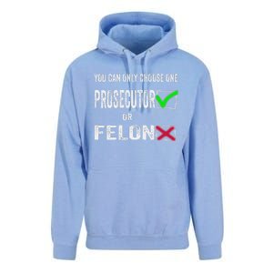 You Can Only Choose One Prosecutor Or Criminal Funny Voting Unisex Surf Hoodie