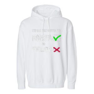 You Can Only Choose One Prosecutor Or Criminal Funny Voting Garment-Dyed Fleece Hoodie