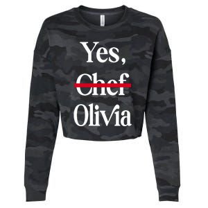 Yes Chef Olivia Cropped Pullover Crew