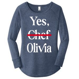 Yes Chef Olivia Women's Perfect Tri Tunic Long Sleeve Shirt