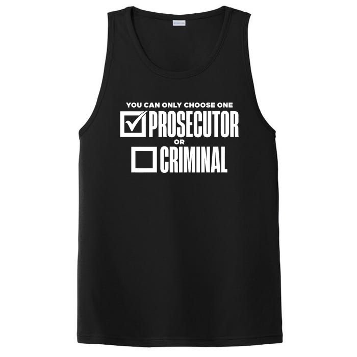 You Can Only Choose One Prosecutor Or Criminal Funny Voting PosiCharge Competitor Tank