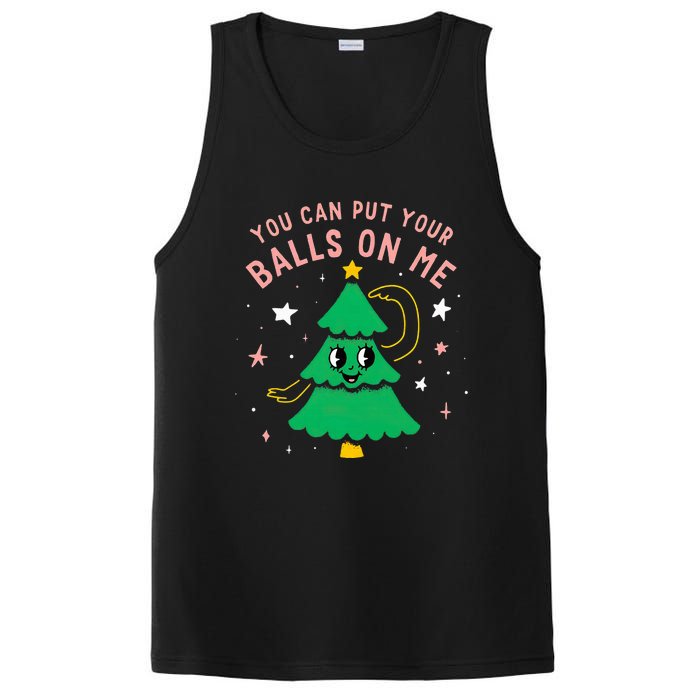 You Can Put Your Balls On Me Christmas Tree PosiCharge Competitor Tank