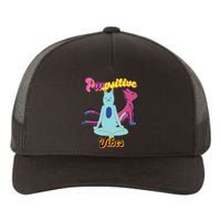 Yoga Cats Pawsitive Vibes Yupoong Adult 5-Panel Trucker Hat