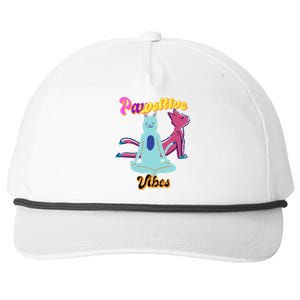 Yoga Cats Pawsitive Vibes Snapback Five-Panel Rope Hat