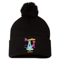 Yoga Cats Pawsitive Vibes Pom Pom 12in Knit Beanie