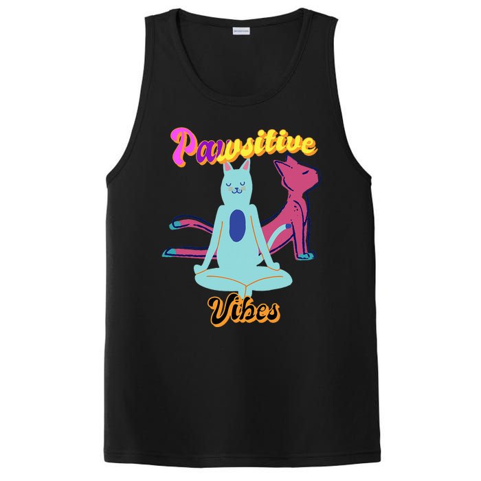 Yoga Cats Pawsitive Vibes PosiCharge Competitor Tank