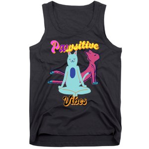 Yoga Cats Pawsitive Vibes Tank Top