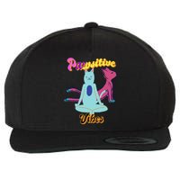 Yoga Cats Pawsitive Vibes Wool Snapback Cap