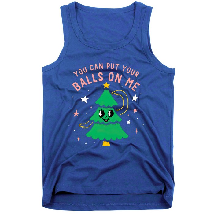 You Can Put Your Balls On Me Christmas Tree Tank Top