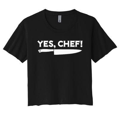 Yes Chef Professional Sous Chef Women's Crop Top Tee