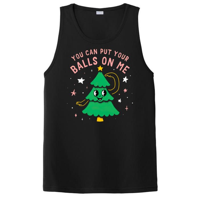 You Can Put Your Balls On Me Christmas Tree PosiCharge Competitor Tank