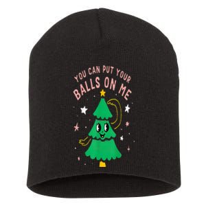 You Can Put Your Balls On Me Chrismast 2024 Short Acrylic Beanie