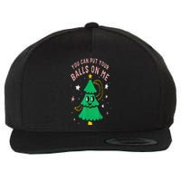 You Can Put Your Balls On Me Chrismast 2024 Wool Snapback Cap