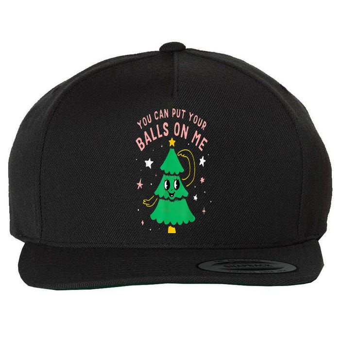 You Can Put Your Balls On Me Chrismast 2024 Wool Snapback Cap