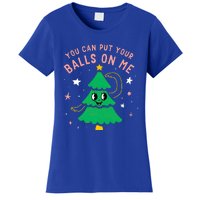 You Can Put Your Balls On Me Christmas Tree Women's T-Shirt