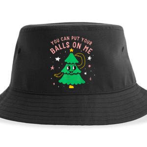 You Can Put Your Balls On Me Christmas Tree Sustainable Bucket Hat