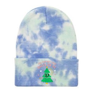 You Can Put Your Balls On Me Christmas Tree Tie Dye 12in Knit Beanie