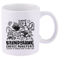 Ywine Coffee Roasters 11oz C Handle Ceramic Mug