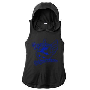 You Can Run But You Cant Hide Ladies PosiCharge Tri-Blend Wicking Draft Hoodie Tank