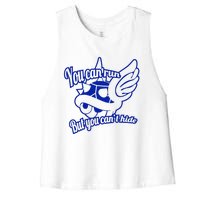 You Can Run But You Cant Hide Women's Racerback Cropped Tank