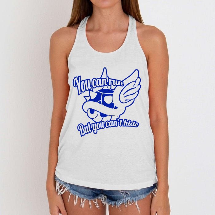 You Can Run But You Cant Hide Women's Knotted Racerback Tank