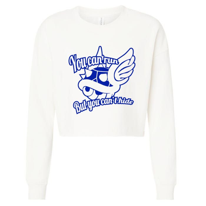 You Can Run But You Cant Hide Cropped Pullover Crew