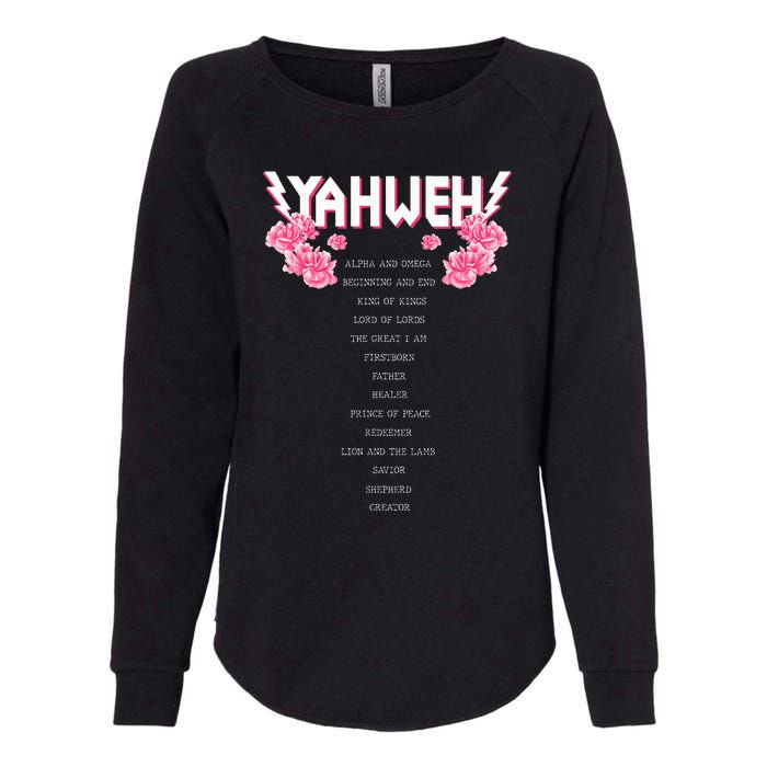 Yahweh Christian Religious Yhwh Womens California Wash Sweatshirt