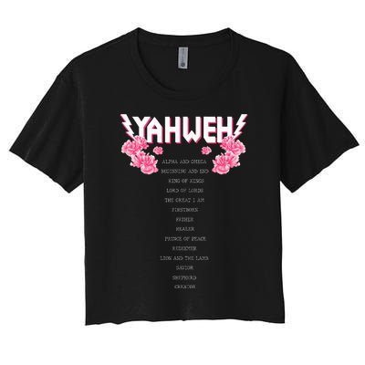 Yahweh Christian Religious Yhwh Women's Crop Top Tee