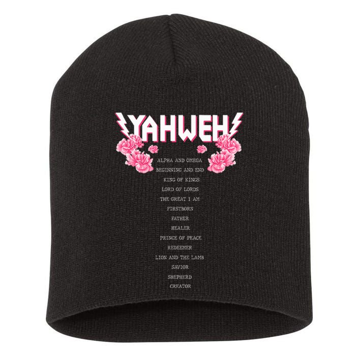 Yahweh Christian Religious Yhwh Short Acrylic Beanie