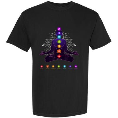 Yoga Chakra Spiritual Body System Meditation Garment-Dyed Heavyweight T-Shirt