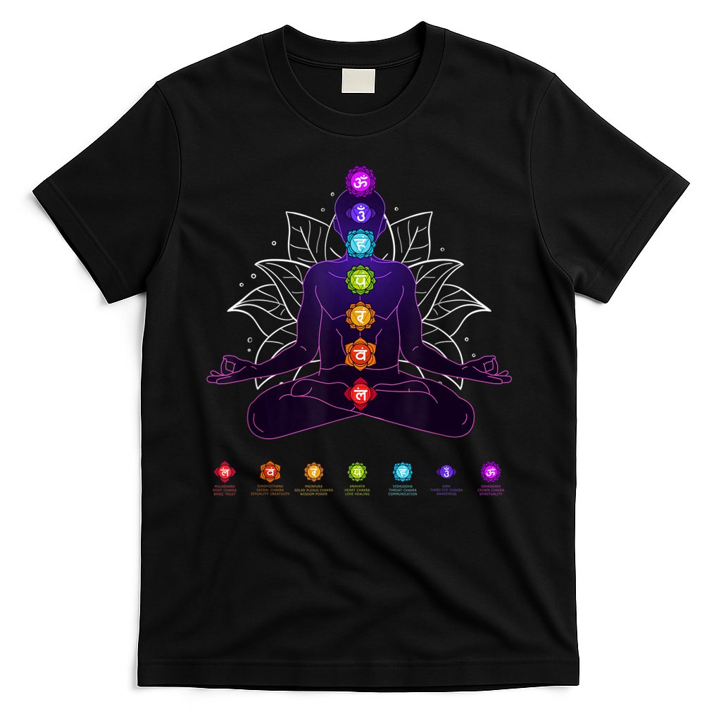 Yoga Chakra Spiritual Body System Meditation T-Shirt