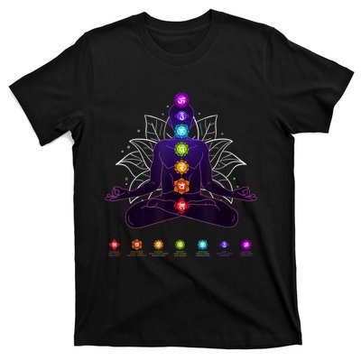 Yoga Chakra Spiritual Body System Meditation T-Shirt